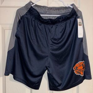 Chicago Bears NFL Black and Gray Athletic Shorts